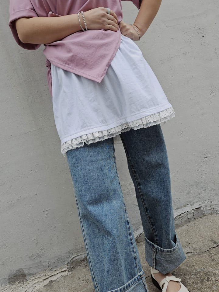 Gram - Korean Women Fashion - #vintageinspired - Lace Skirt - 2