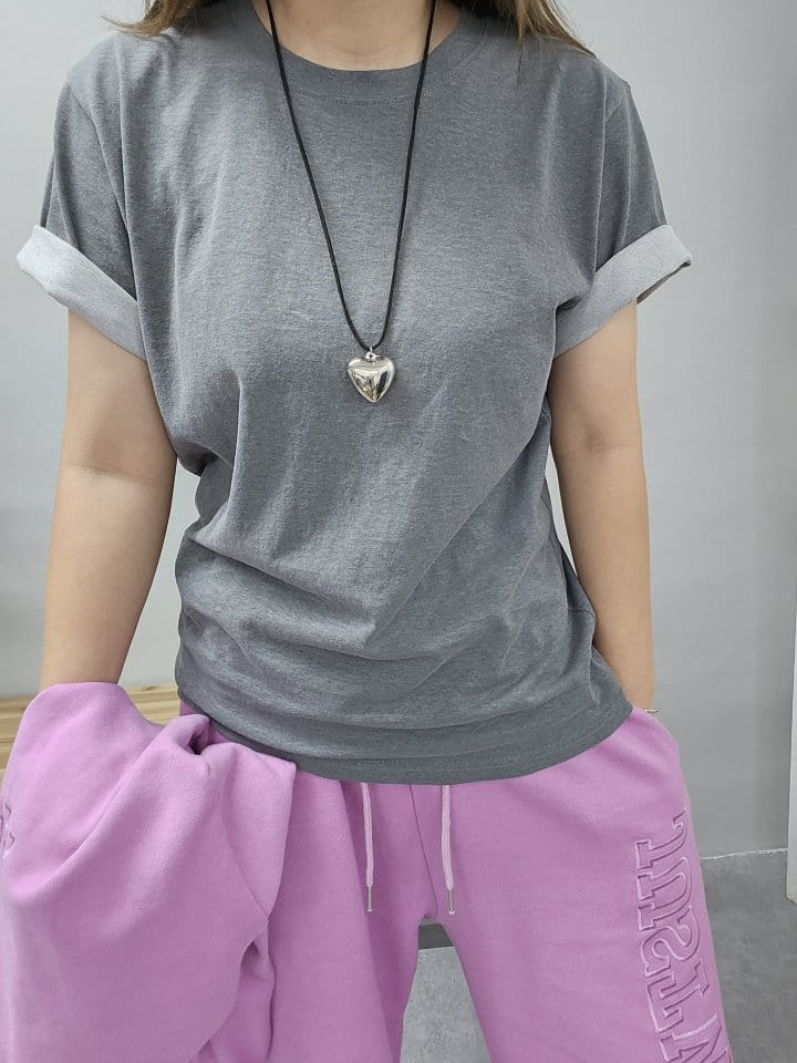Gram - Korean Women Fashion - #womensfashion - Shine Pigment Tee - 2