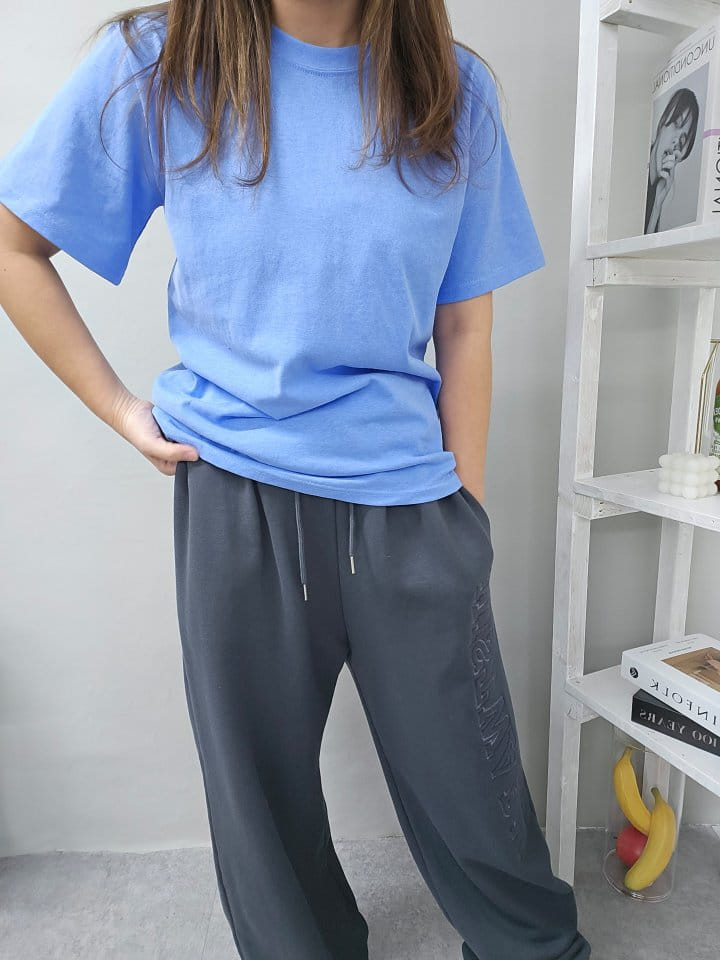 Gram - Korean Women Fashion - #momslook - Shine Pigment Tee - 4