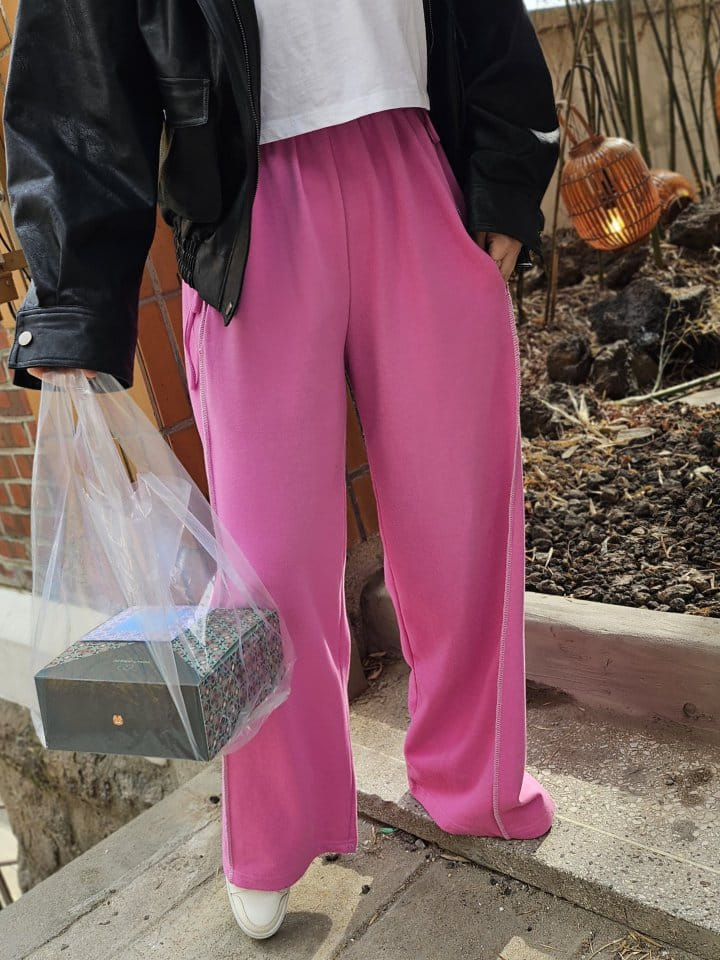 Gram - Korean Women Fashion - #womensfashion - Side Ribbon Pants - 10