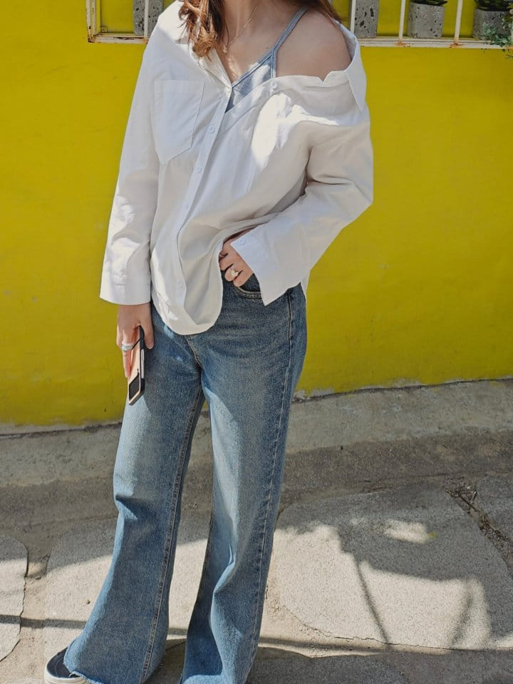 Gram - Korean Women Fashion - #momslook - Open Shirt - 4