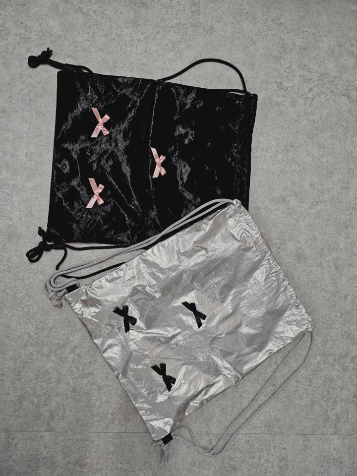 Gram - Korean Women Fashion - #womensfashion - Ribbon String Bag - 11