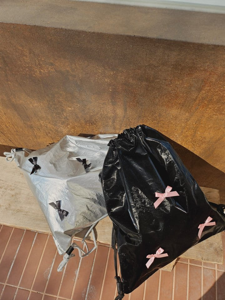 Gram - Korean Women Fashion - #womensfashion - Ribbon String Bag - 5