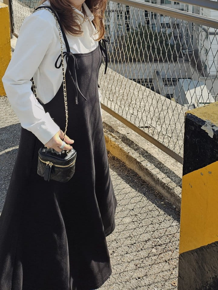 Gram - Korean Women Fashion - #momslook - Daily Ribbon One-Piece - 4