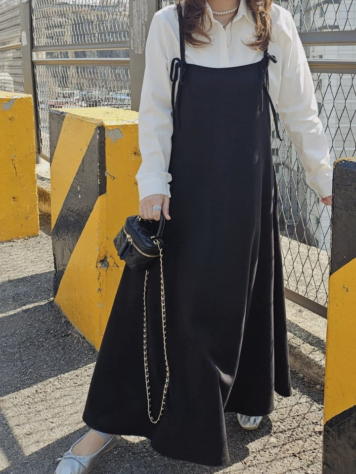 Gram - Korean Women Fashion - #womensfashion - Daily Ribbon One-Piece - 6