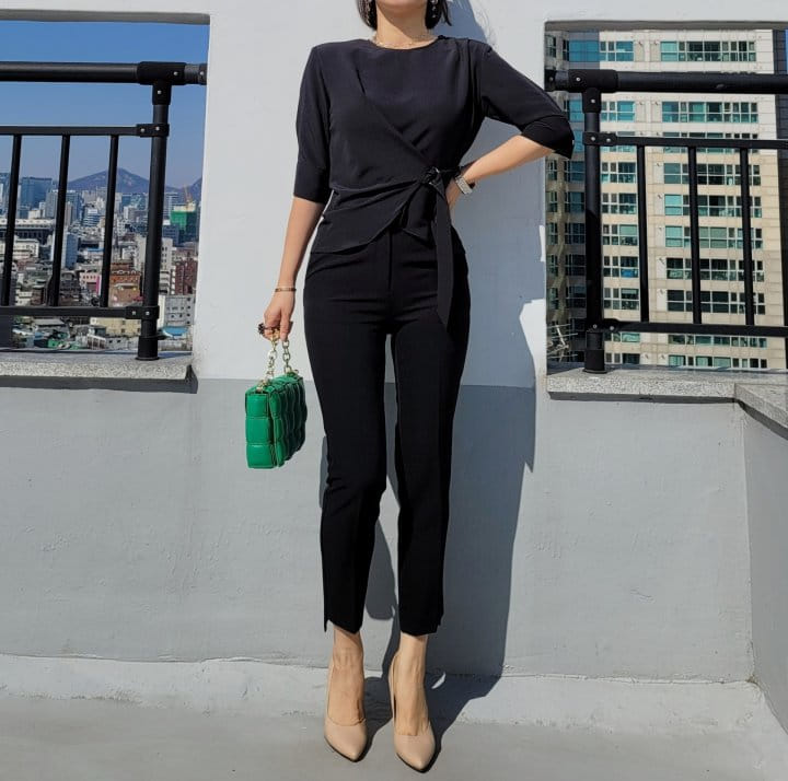 Gratia - Korean Women Fashion - #momslook - D Ring Blouse - 10