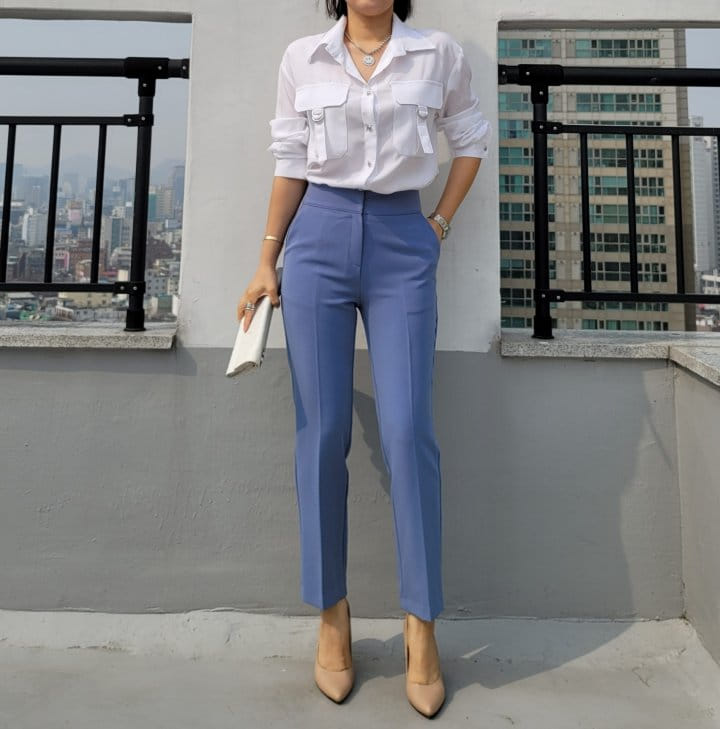 Gratia - Korean Women Fashion - #romanticstyle - Mone Shirt Blouse - 6