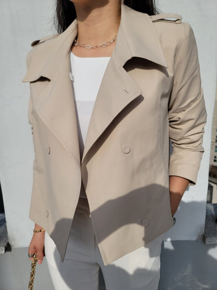 Gratia - Korean Women Fashion - #romanticstyle - Demon Trench Jacket - 5