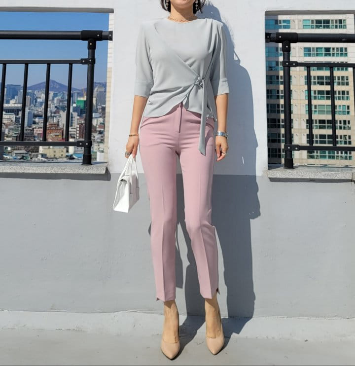 Gratia - Korean Women Fashion - #restrostyle - D Ring Blouse - 4