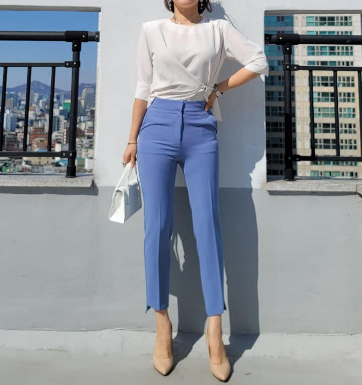 Gratia - Korean Women Fashion - #shopsmall - Unbalance Pants - 6