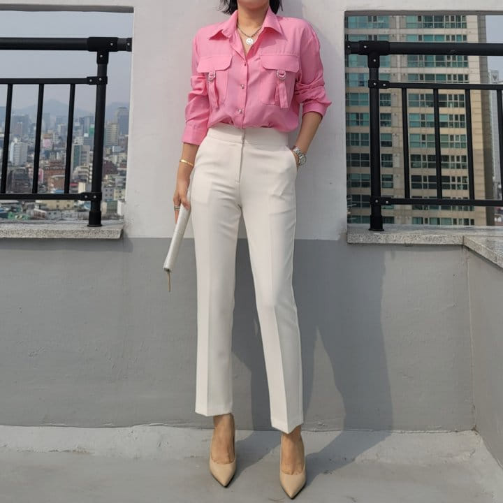 Gratia - Korean Women Fashion - #vintageinspired - Mone Shirt Blouse - 2