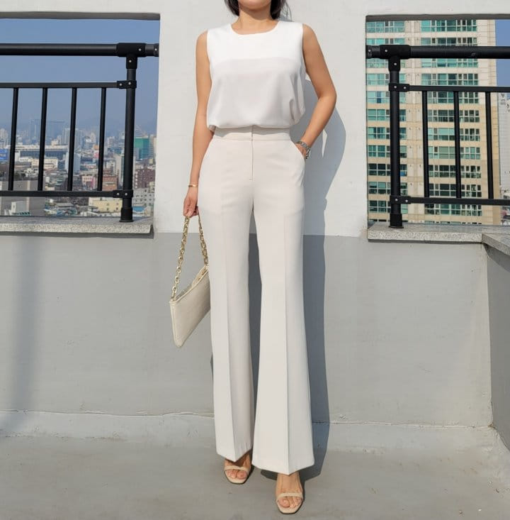 Gratia - Korean Women Fashion - #vintageinspired - SS Line Pants - 2