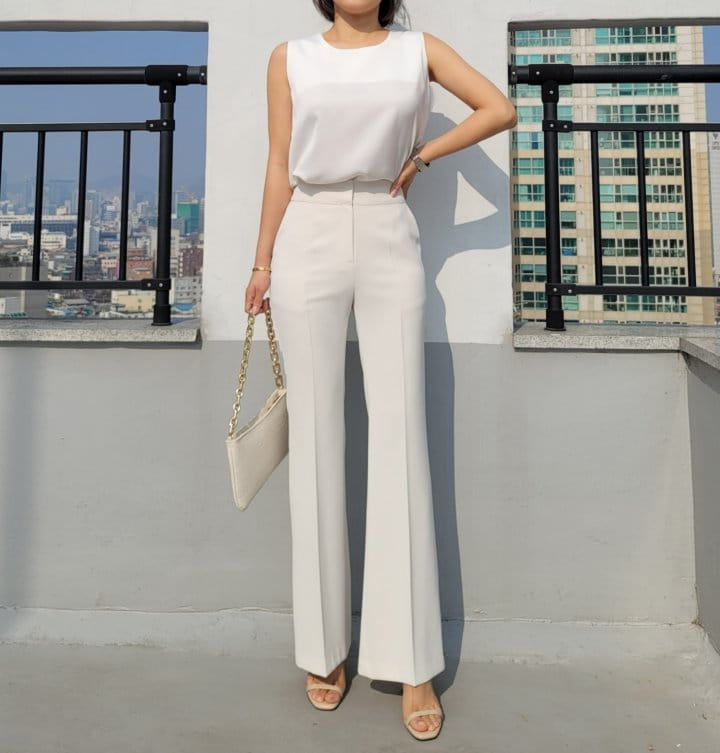 Gratia - Korean Women Fashion - #vintagekidsstyle - SS Line Pants - 3