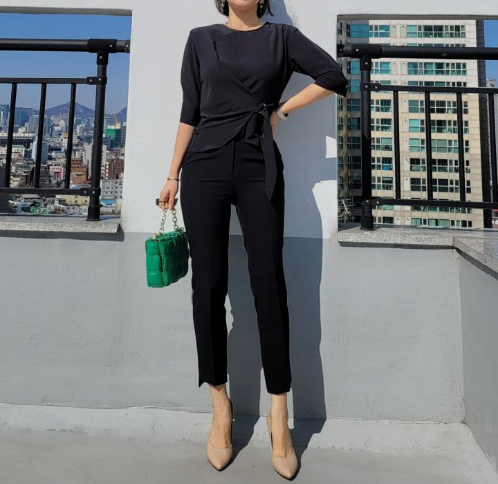 Gratia - Korean Women Fashion - #womensfashion - D Ring Blouse - 9