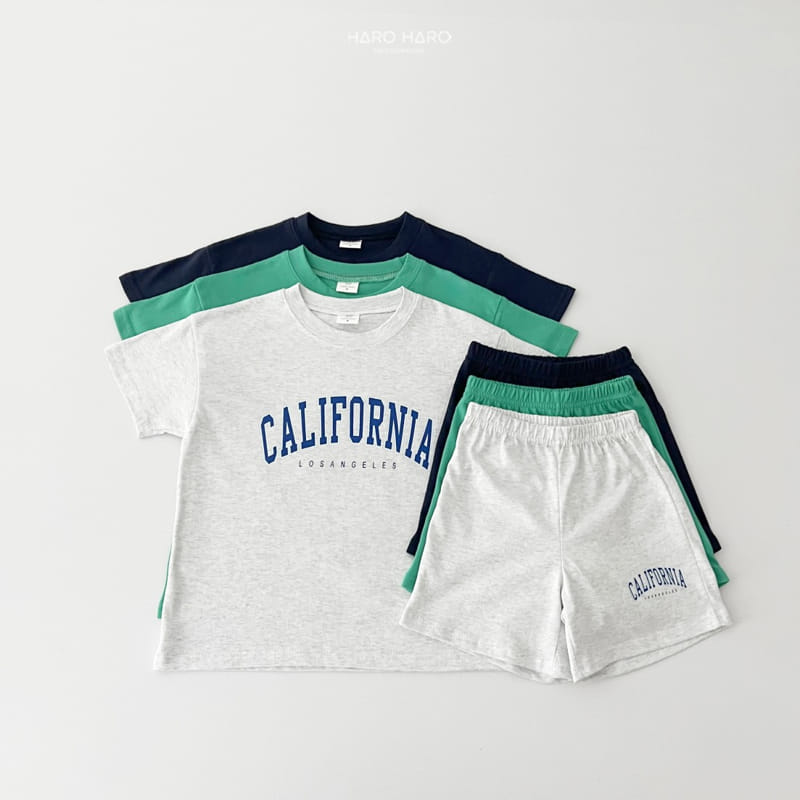 Haro Haro - Korean Children Fashion - #kidzfashiontrend - California Top Bottom Set - 4