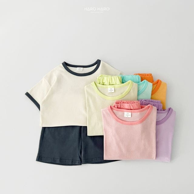 Haro Haro - Korean Children Fashion - #Kfashion4kids - Sweet And Sour Top Bottom Set
