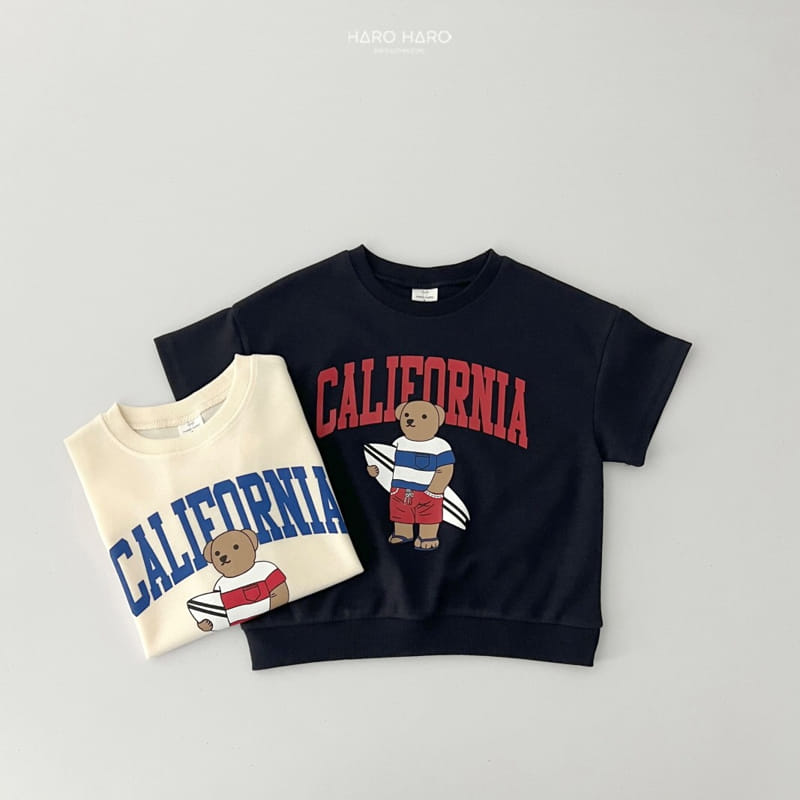 Haro Haro - Korean Children Fashion - #Kfashion4kids - Surfing Bear Short Sleeve Sweatshirts - 7