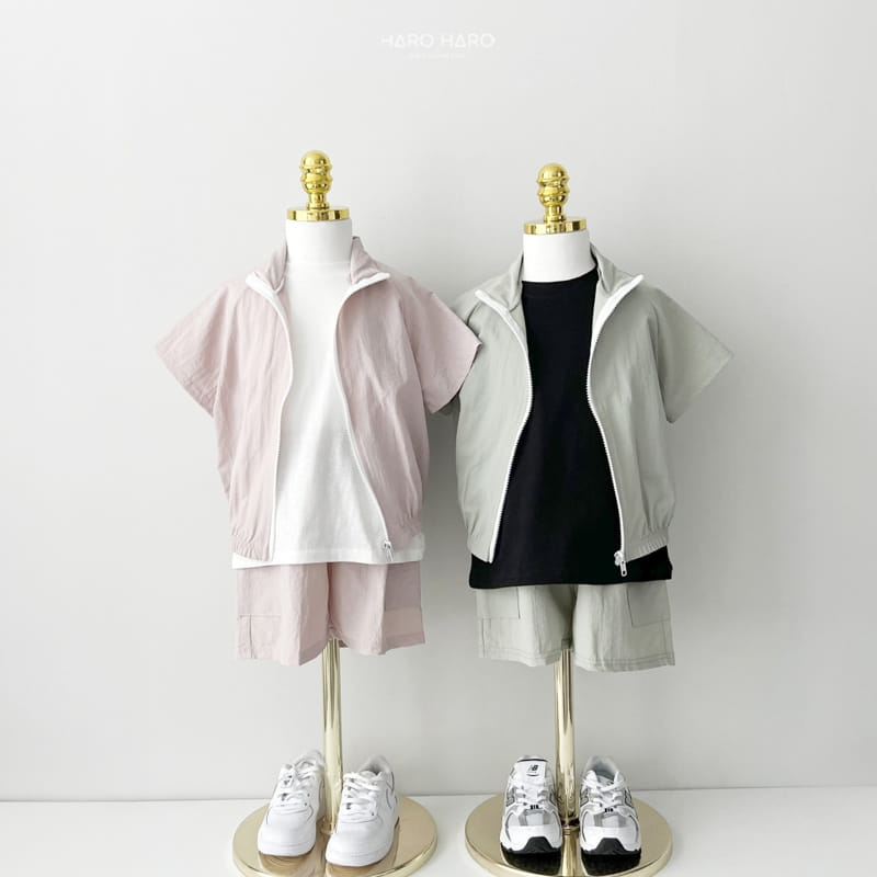 Haro Haro - Korean Children Fashion - #childofig - Smile Embroidery Short Sleeve Tee