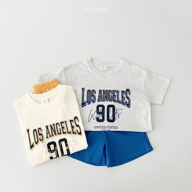 Haro Haro - Korean Children Fashion - #childofig - Los Angeles Top Bottom Set - 9