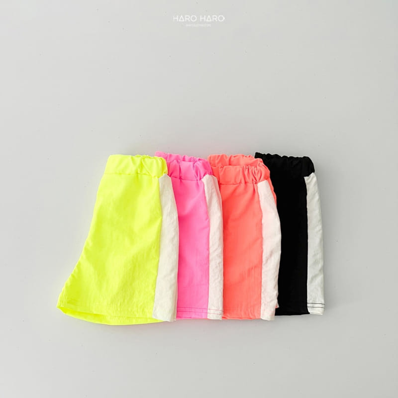 Haro Haro - Korean Children Fashion - #childofig - Neon Track Half Pants - 7
