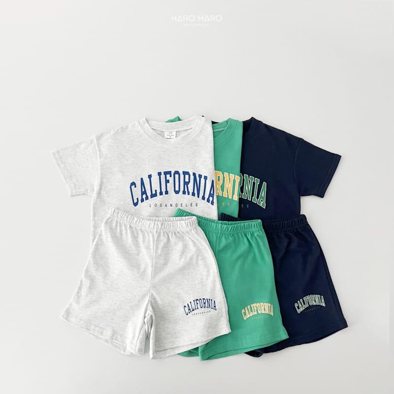 Haro Haro - Korean Children Fashion - #childrensboutique - California Top Bottom Set - 11