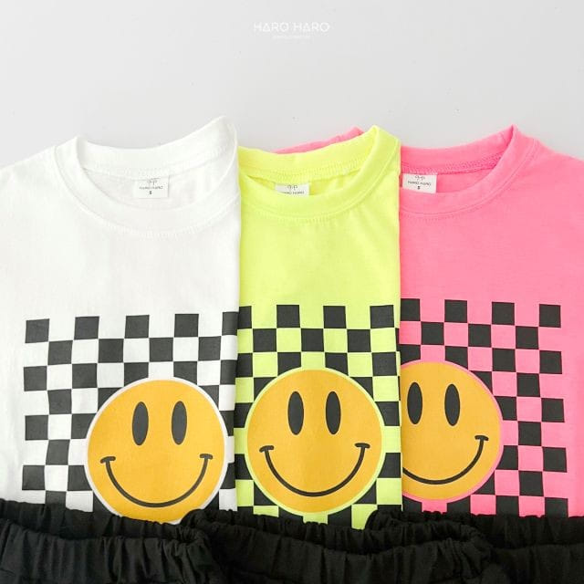 Haro Haro - Korean Children Fashion - #childrensboutique - Smile Top Bottom Set - 9
