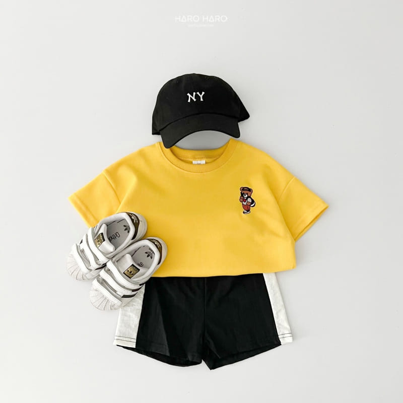 Haro Haro - Korean Children Fashion - #childrensboutique - Selfie Bear Short Sleeve Sweatshirt