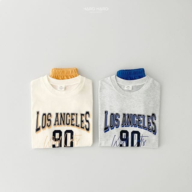Haro Haro - Korean Children Fashion - #childrensboutique - Los Angeles Top Bottom Set - 10