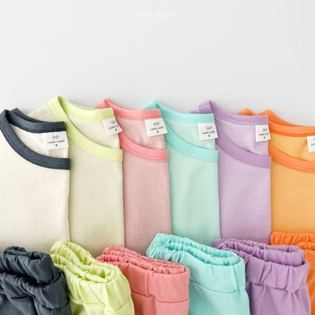 Haro Haro - Korean Children Fashion - #discoveringself - Sweet And Sour Top Bottom Set - 10