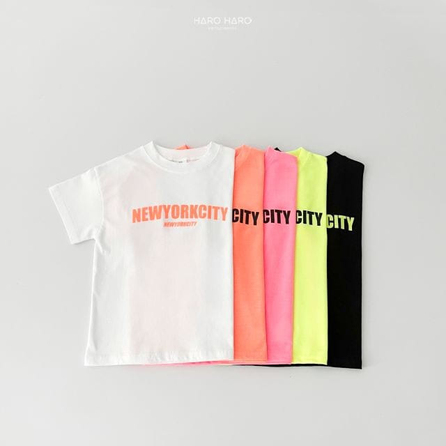 Haro Haro - Korean Children Fashion - #discoveringself - New York City Short Sleeve Tee - 6