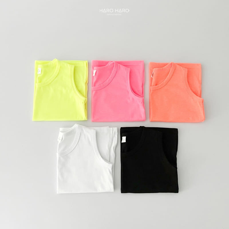 Haro Haro - Korean Children Fashion - #kidsshorts - Layered Long Sleeveless Tee - 10