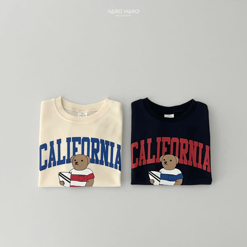 Haro Haro - Korean Children Fashion - #littlefashionista - Surfing Bear Short Sleeve Sweatshirts - 8