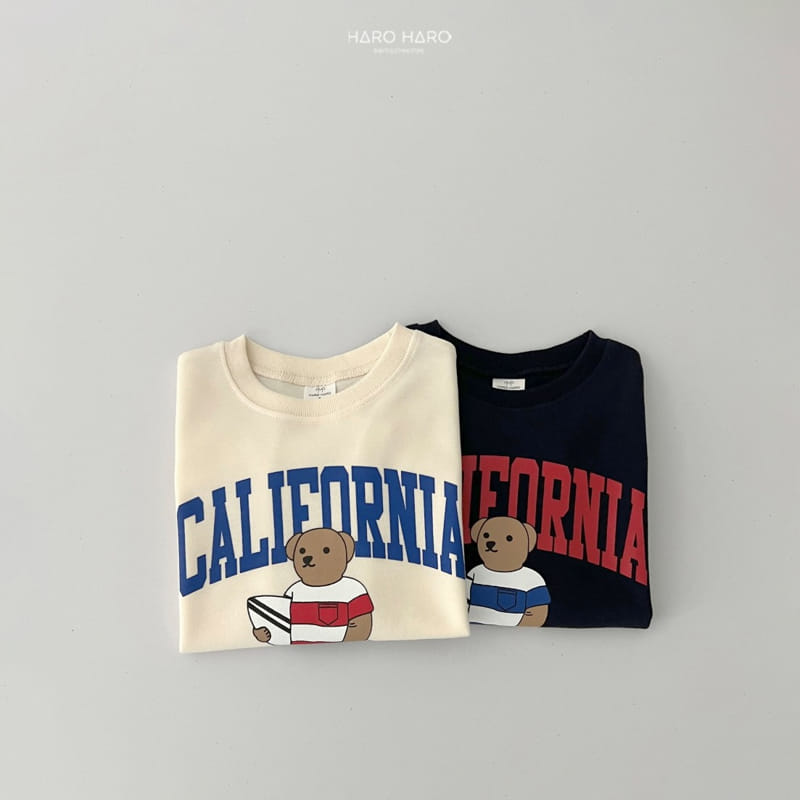 Haro Haro - Korean Children Fashion - #magicofchildhood - Surfing Bear Short Sleeve Sweatshirts - 9