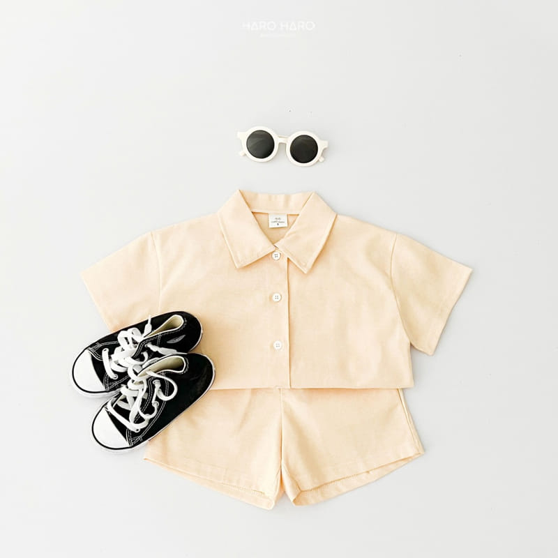 Haro Haro - Korean Children Fashion - #prettylittlegirls - Oxford Short Sleeve Shirt - 10
