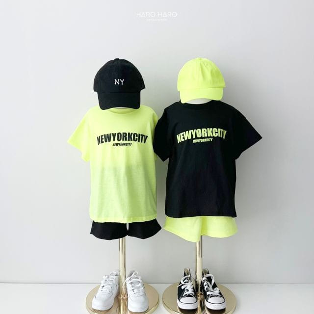 Haro Haro - Korean Children Fashion - #toddlerclothing - New York City Short Sleeve Tee