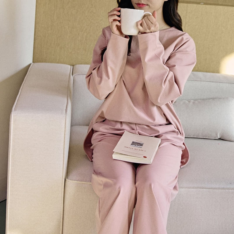 Here I Am - Korean Children Fashion - #fashionkids - Mom Claire Top Bottom Set - 9