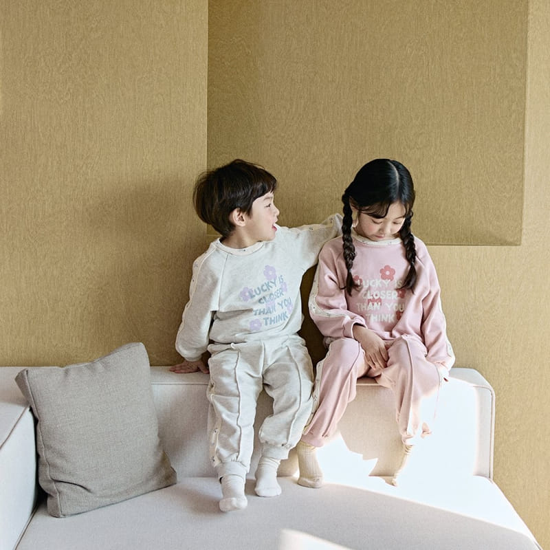 Here I Am - Korean Children Fashion - #stylishchildhood - Flower Lauder Top Bottom Set - 7