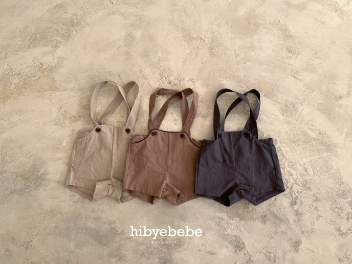 Hi Byebebe - Korean Baby Fashion - #babyboutique - Bebe Cozy Linen Dungarees - 4