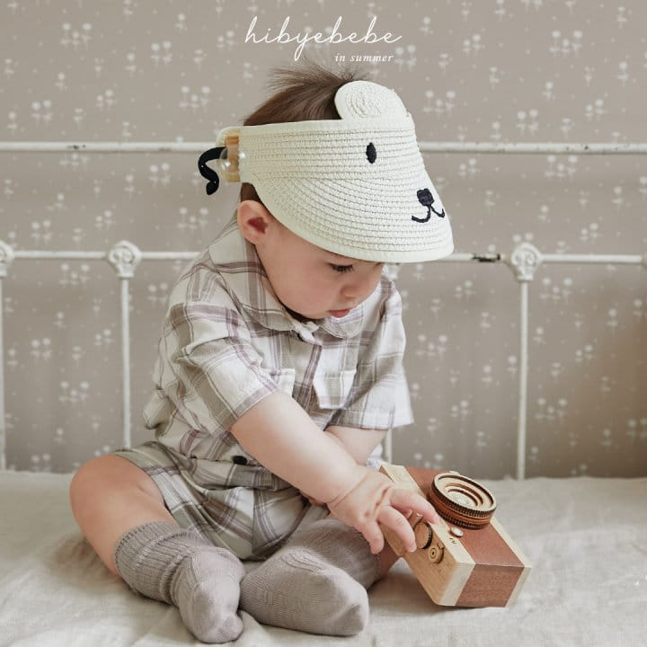 Hi Byebebe - Korean Baby Fashion - #babyclothing - Bebe 24 Rabbit Embroidery Sun Cap - 6