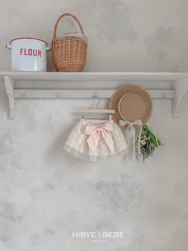 Hi Byebebe - Korean Baby Fashion - #babygirlfashion - Bebe Ribbon Lace Skirt - 5