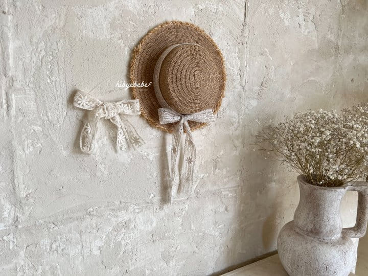 Hi Byebebe - Korean Baby Fashion - #babyoninstagram - Bebe Earl Grey Straw Hat - 7