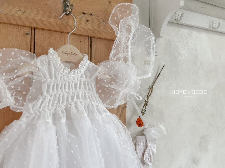 Hi Byebebe - Korean Baby Fashion - #babyoutfit - Bebe Alina Snow Flower One-Piece - 7