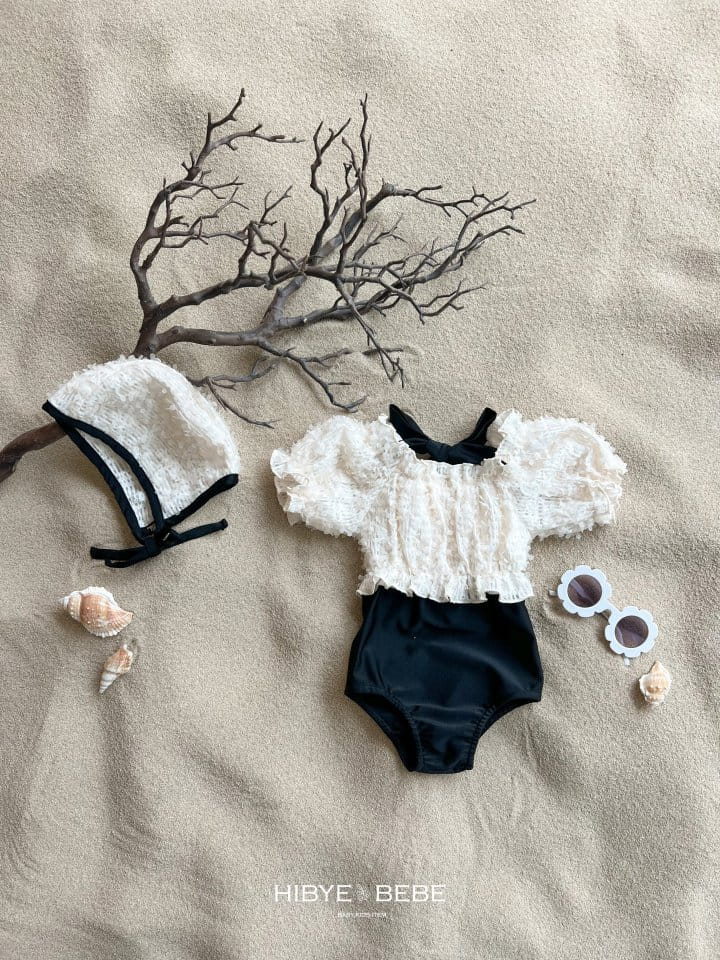 Hi Byebebe - Korean Baby Fashion - #babyoutfit - Modern Lace Swim Suit Set With Mom - 4