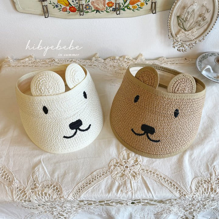 Hi Byebebe - Korean Baby Fashion - #onlinebabyboutique - Bebe 24 Rabbit Embroidery Sun Cap