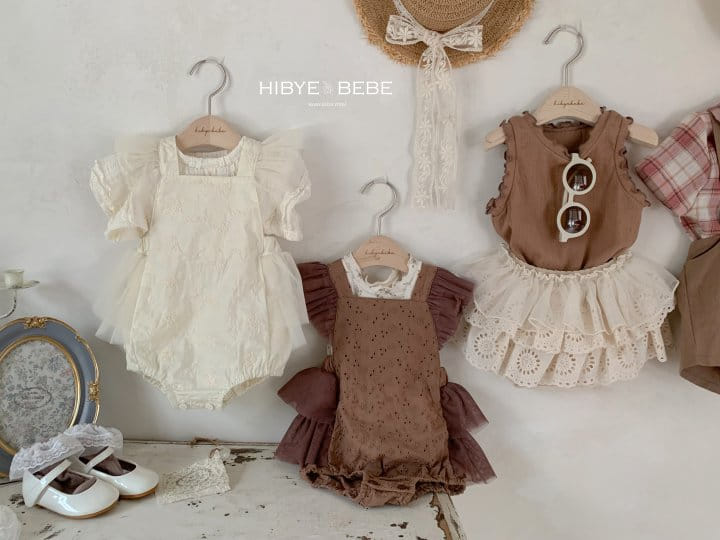 Hi Byebebe - Korean Baby Fashion - #onlinebabyshop - Bebe Pure Embroidery Dungarees - 8