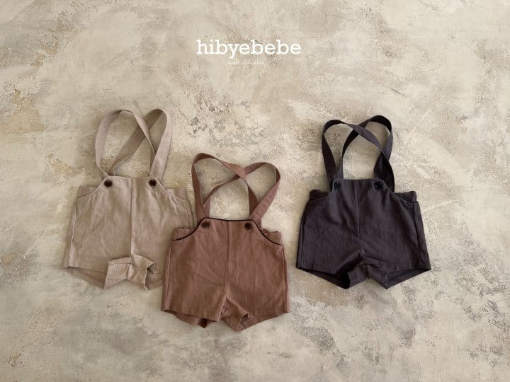 Hi Byebebe - Korean Baby Fashion - #smilingbaby - Bebe Cozy Linen Dungarees - 2