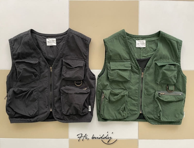 Hi Byebebe - Korean Children Fashion - #fashionkids - Utility Vest - 2