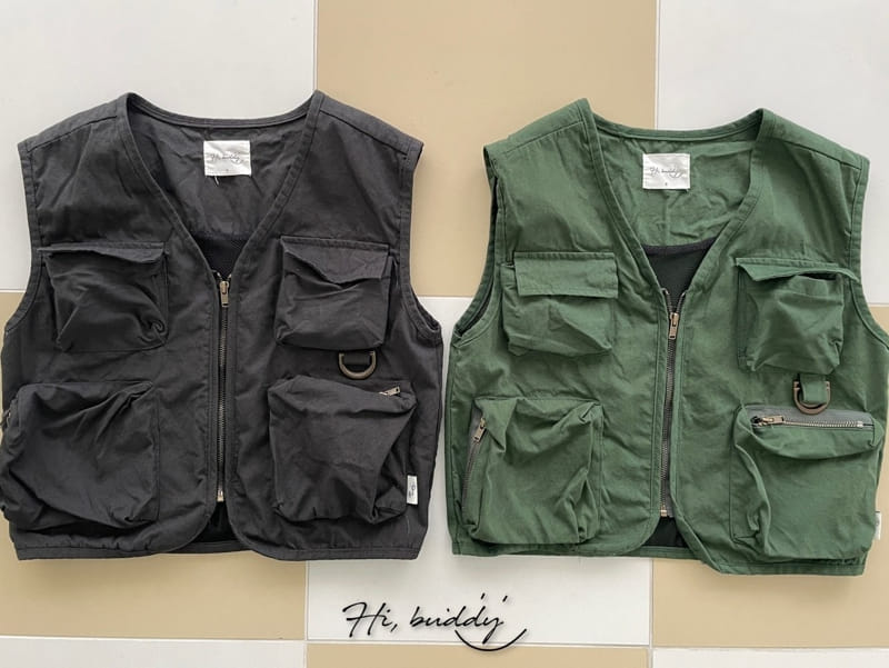 Hi Byebebe - Korean Children Fashion - #kidsshorts - Utility Vest - 3