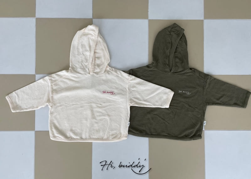 Hi Byebebe - Korean Children Fashion - #kidsshorts - Embroidery Hoody Tee - 2