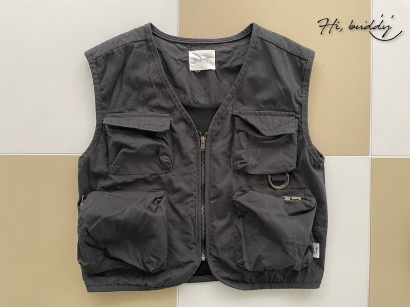 Hi Byebebe - Korean Children Fashion - #kidsshorts - Utility Vest - 4